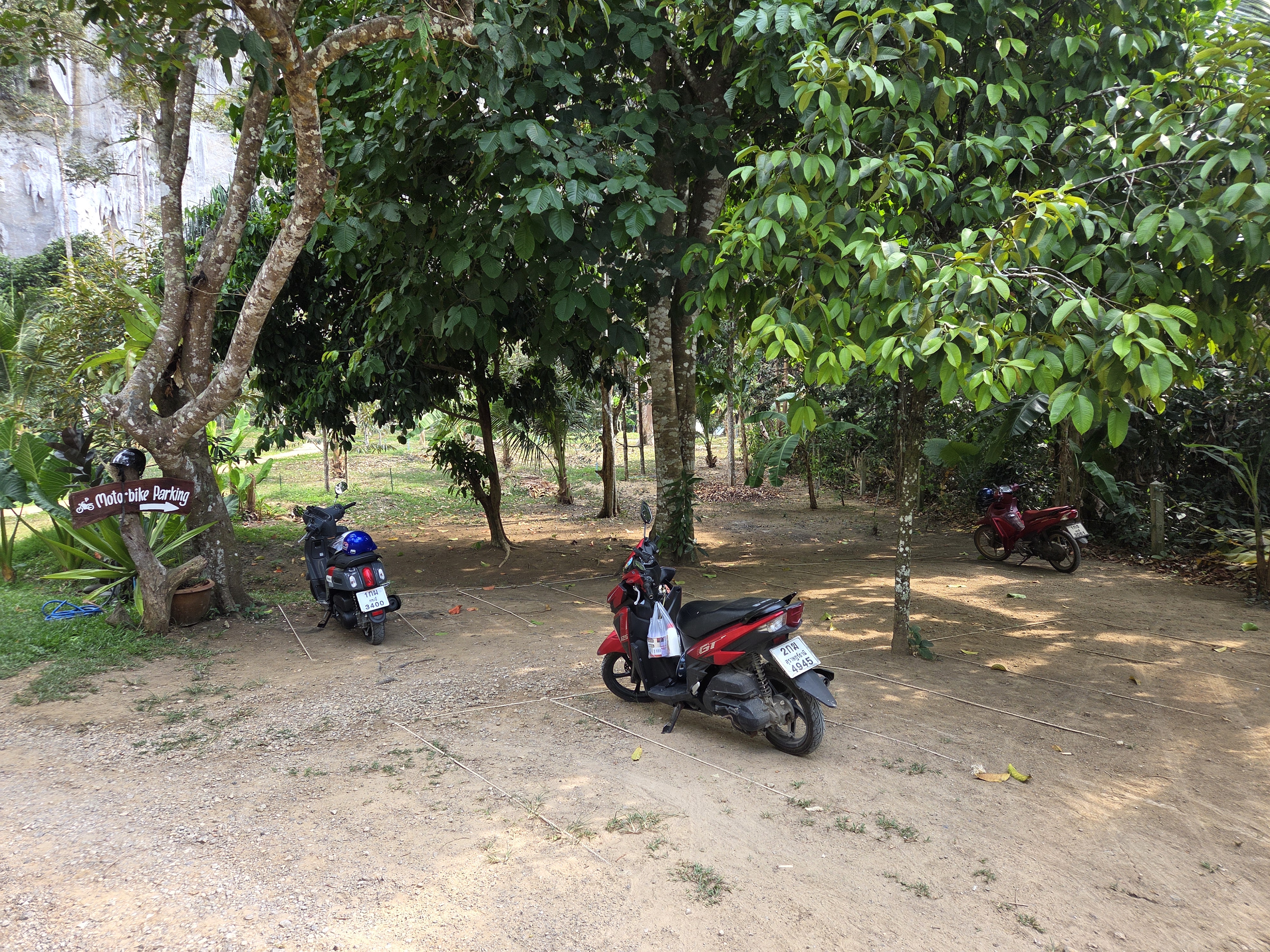 Motorcycle parking at North Wall
