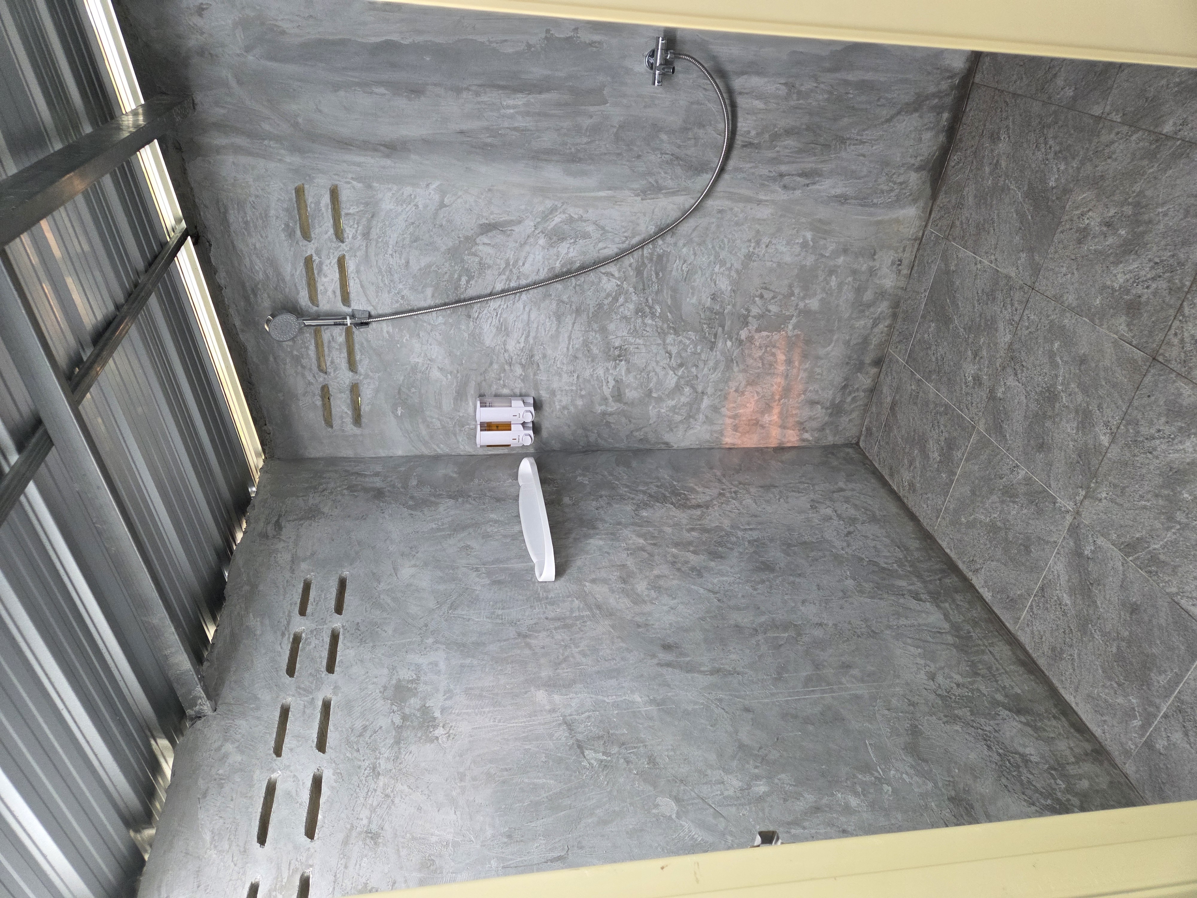 Showers at North Wall
