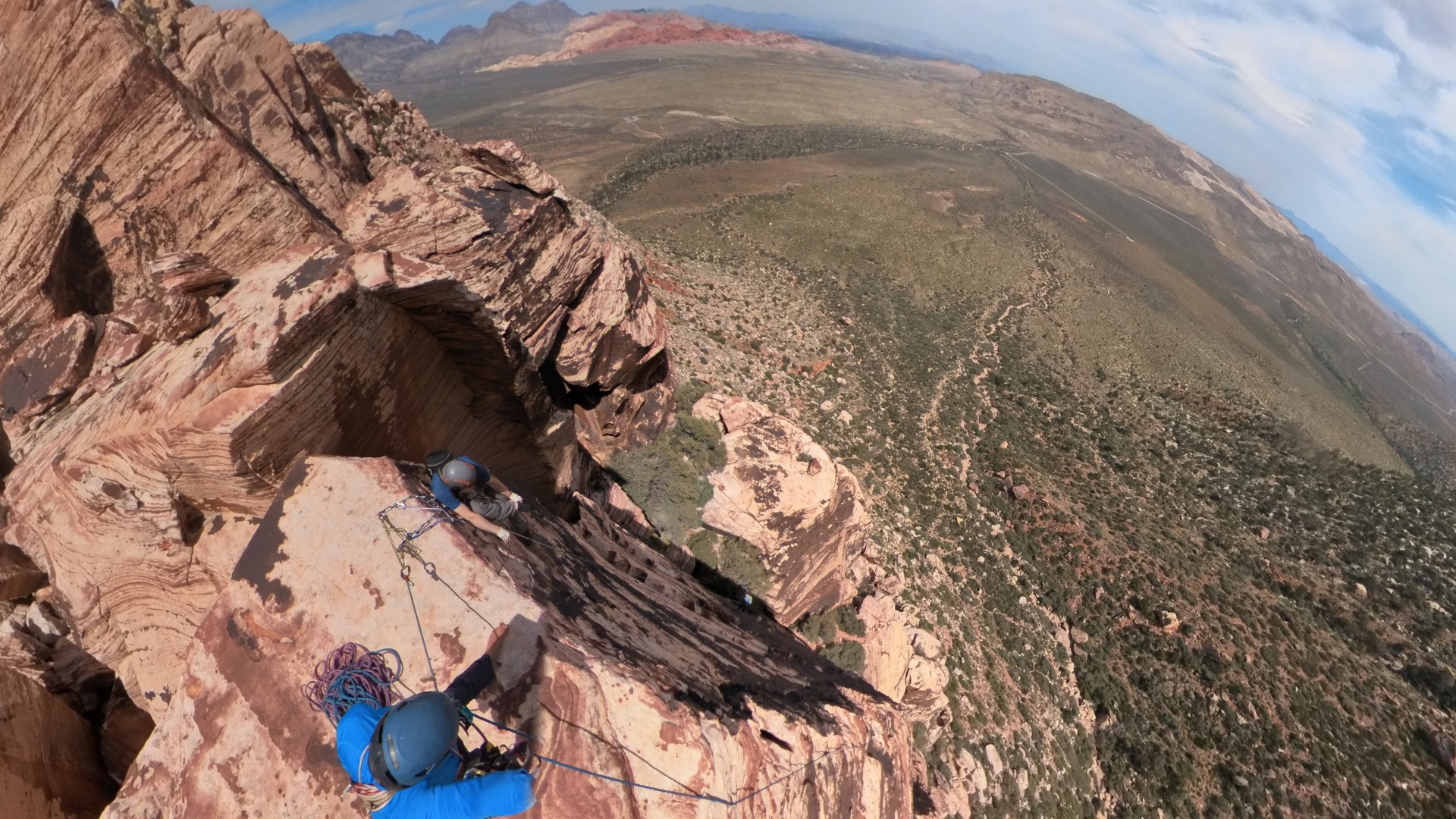 Exploring a Red Rocks route with an interactive 360° topo